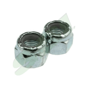 LOCKNUT 3/8-24 NYLN INSRT, ZINC PLAT,25