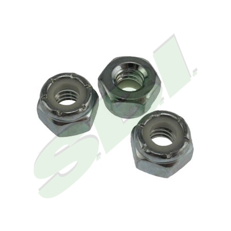 LOCKNUT 1/4-20 NYLN INSRT, ZINC PLAT , 25